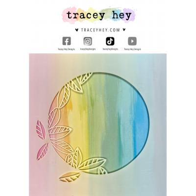 Tracey Hey Stencil - Falling Leaves